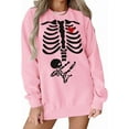 thumbnail image 1 of Women Halloween Sweatshirt X-Ray Skeleton Maternity Sweatshirt Funny Pregnancy Announcement Crewneck Pullover Tops, 1 of 10