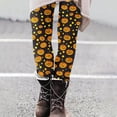 thumbnail image 1 of Women Halloween Themed Print High Waist Full Length Leggings Multi A XL, 1 of 4