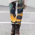 thumbnail image 1 of Women Halloween Themed Print High Waist Full Length Leggings Multi G L, 1 of 4