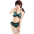 thumbnail image 1 of Women Halter Plaid Ruffled Two-Piece Bikini Set Anime Swimsuit Beach Lace Up Bathing Suit Beach Swimming Outfit, 1 of 7