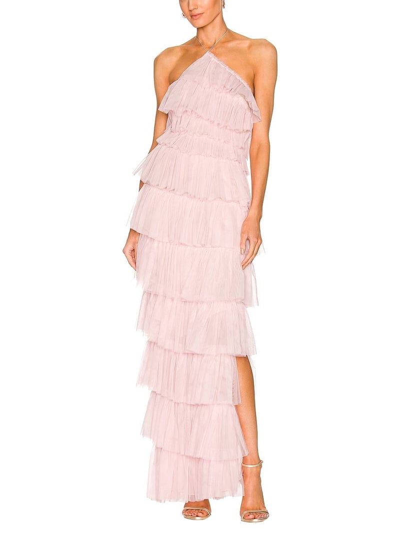 Women Halter Ruffles Tulle Maxi Dress Off Shoulder Backless Layered Tiered Midi Dress Cocktail Party Prom Long Dresses - Walmart.com Women Halter Ruffles Tulle Maxi Dress Off Shoulder Backless Layered Tiered Midi Dress Cocktail Party Prom Long Dresses - Walmart.com