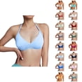 thumbnail image 1 of Women Halter Sports Bra Backless Strappy Seamless Wireless Sports Bra for Yoga Running Gym Workout Breathable No Underwire Comfortable Athletic Bralette, 1 of 6