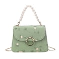 thumbnail image 1 of Women Handbag Floral Embroidery Shoulder Bag Pearl Crossbody Bag With Fashion Chain Strap Elegant, 1 of 5