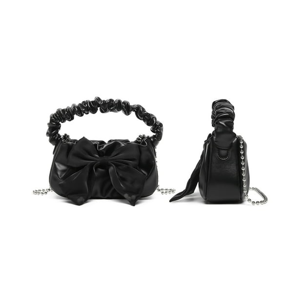Women Handbags Purse with Bow Satchel Handbags Metal chain strap
