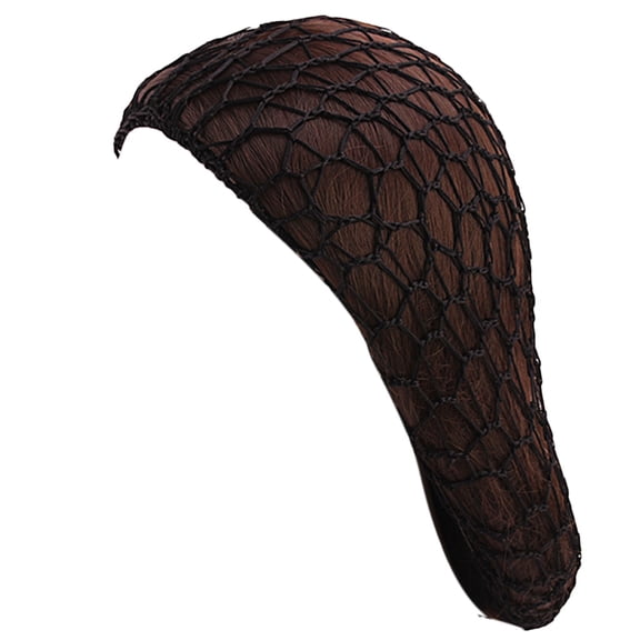 Women Handmade Crocheted Hair Net Snood Mesh Turban Night Sleeping Hat Bonnet Solid Color Protective Slouchy Knit Cap