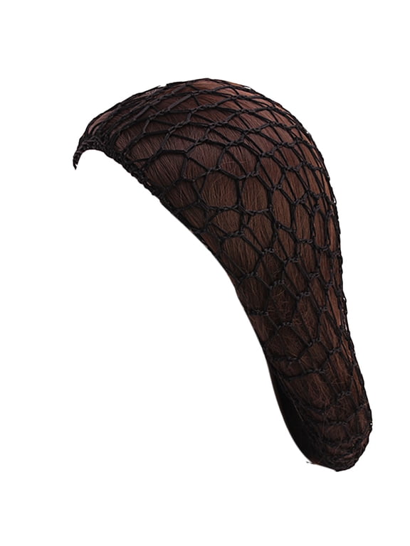Women Handmade Crocheted Hair Net Snood Mesh Turban Night Sleeping Hat Bonnet Solid Color Protective Slouchy Knit Cap