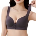 thumbnail image 1 of Women Hands Pumping Maternity Nursing Bra Adjustable Breastfeeding Support Wirefree Comfort Seamless, 34, Purple, 1 of 5