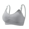 thumbnail image 1 of Women Hands-free Breast Pump Nursing Bras Maternity Pregnant Breastfeeding Vest On Gray XL(XL), 1 of 3