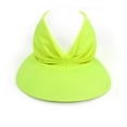 thumbnail image 1 of Women Hat Summer Outdoor Sunhat Girls Beach Sun Visor Cap Ladies Ponytail Adjustable Hat, Fluorescent Green, 1 of 10