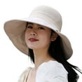 thumbnail image 1 of Women Hats Foldable Lightweight Decorative Washable Space-saving Breathable Good-looking Wide Brim Soft Sun Hat Daily Hat, 1 of 7