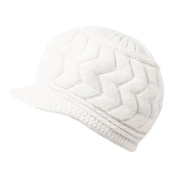 Women Hats Winter Beanie Hat Warm Knitted Cotton Hats Cap With Visor Hat
