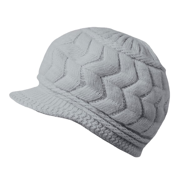 Women Hats Winter Beanie Hat Warm Knitted Cotton Hats Cap With Visor Hat