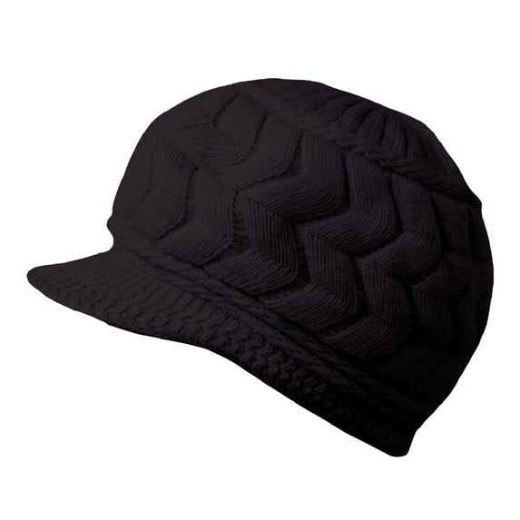 Women Hats Winter Beanie Hat Warm Knitted Cotton Hats Cap With Visor Hat