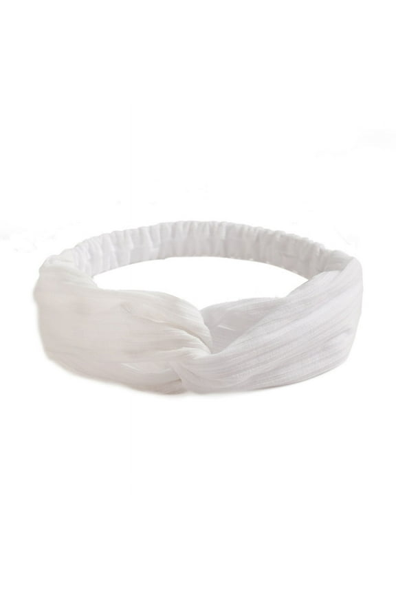 Women Headband Cross Top Knot Elastic Hair Bands Soft Solid Color Girls Hairband Hair Accessories Twisted Knotted Headwrap