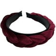 thumbnail image 1 of Women Headband, Fashion Braided Wide Top Knot Hair Hoop for Daily Wear 1PC, 1 of 7