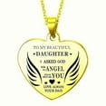 thumbnail image 1 of Women Heart Shaped Engraved Letter Pendant Necklace, 1 of 1