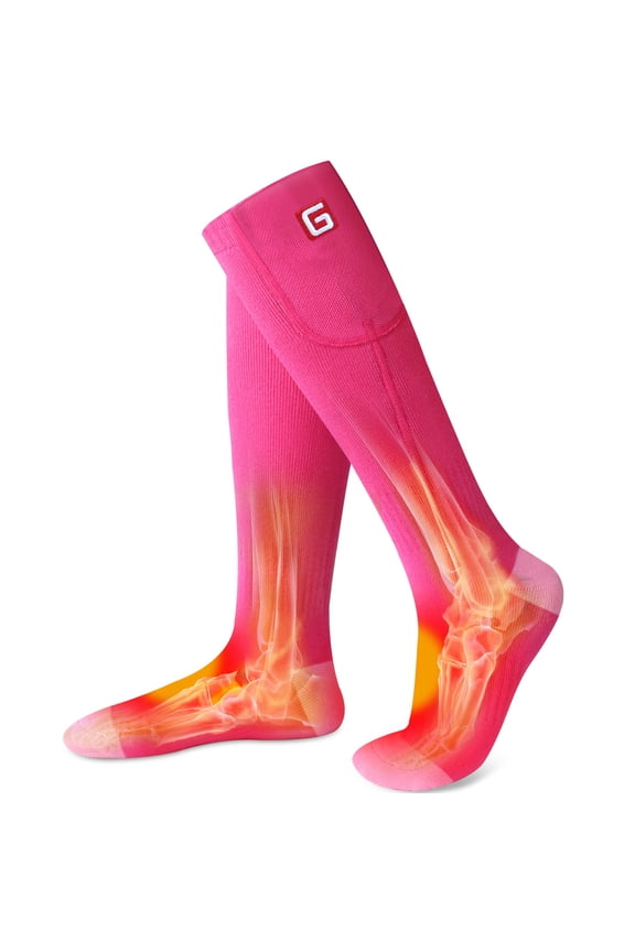 Women Heated Socks,Rechargeable Heated Socks for Men Women,Electric Battery Powered Sokcs for Arthritis Chronically Cold Feet Winter Cold Weather Socks for Hunting Skiing Walking Fishing