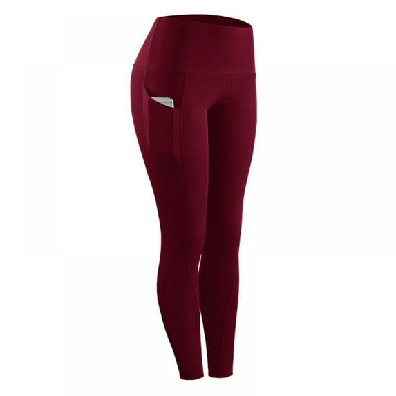 Women High Elastic Leggings Pant Yoga Pants with Pocket Women Workout Leggings
