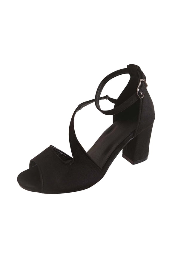 Women High Heels Fashion Solid Color Pointed Toe Strap Heel Party Dress Dress Shoes Evening Gala Prom Formal Footwear ,Us Size:9