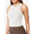 thumbnail image 1 of Women High Neck Seamless Crop Tank Ribbed Soft Cropped Tops, 1 of 4