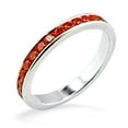 thumbnail image 1 of Women High-Polished 925 Sterling Silver Ring with AAA Grade CZ in Orange - Size 7, 1 of 1