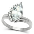 thumbnail image 1 of Women High Polished Stainless Steel Ring with AAA Grade CZ in Clear - Size 9, 1 of 1