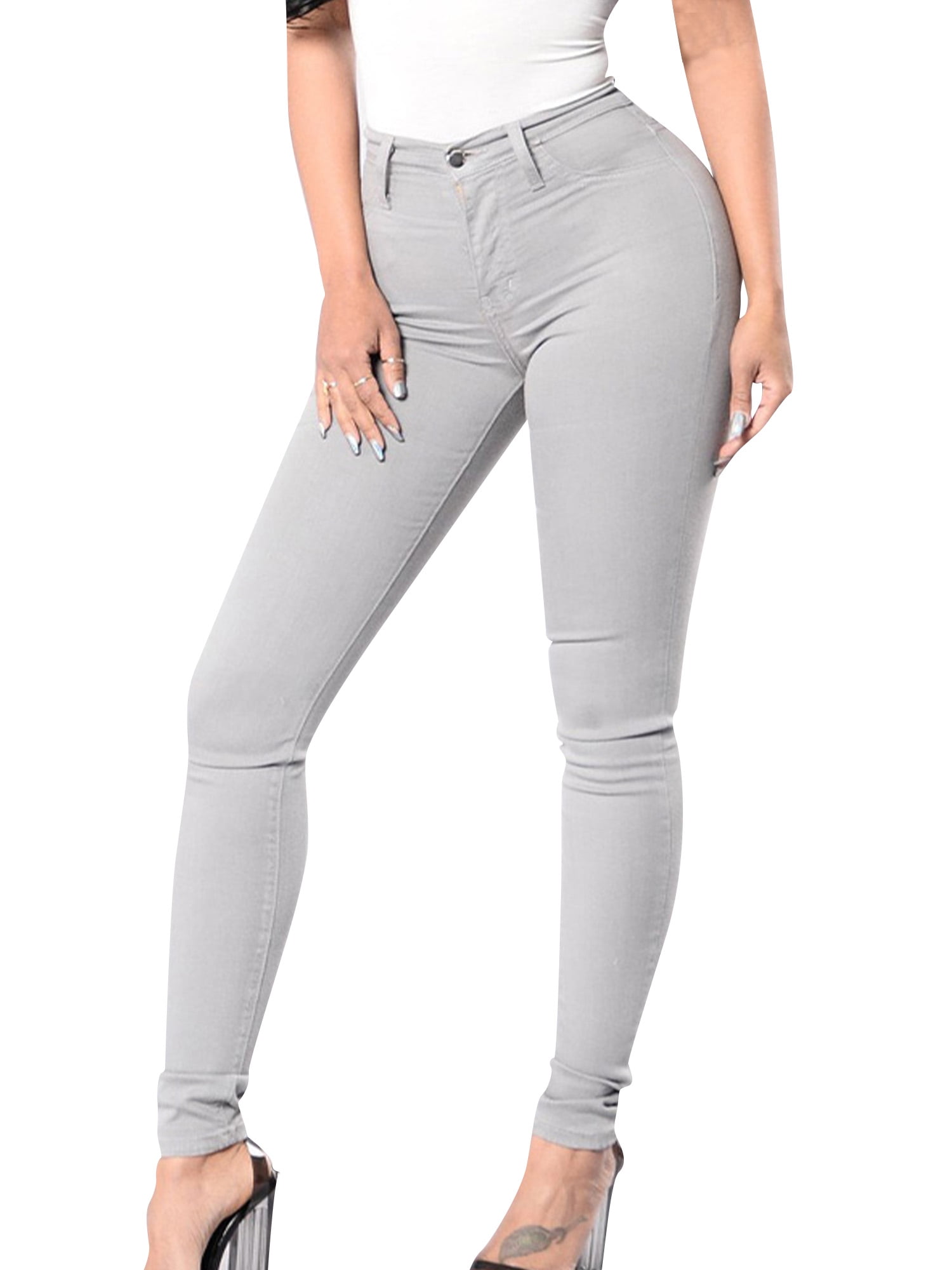 Leggings Women's Stretch Pants Ripped Cuts Skinny Sexy New AS-839