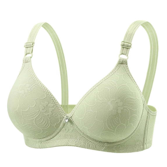 Women High Support Front Closure Bra Full Cup No Underwire Brassieres Minimizer Underwire Comfortable Everyday Bralette