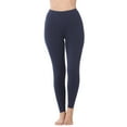 thumbnail image 1 of Women High Waist Basic Full Length Daily Soft Leggings (Navy, Medium), 1 of 3