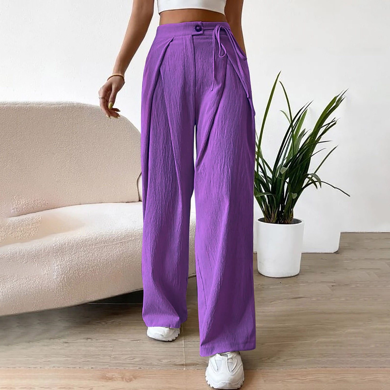 Satin Tube Top & Wide Leg Pants | Silk pants outfit, Two piece outfits  pants, Purple top outfit