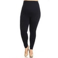 thumbnail image 1 of Women High Waist Compression Leggings Strechy Tommy Contorl Leggings - Navy, Plus, 1 of 6