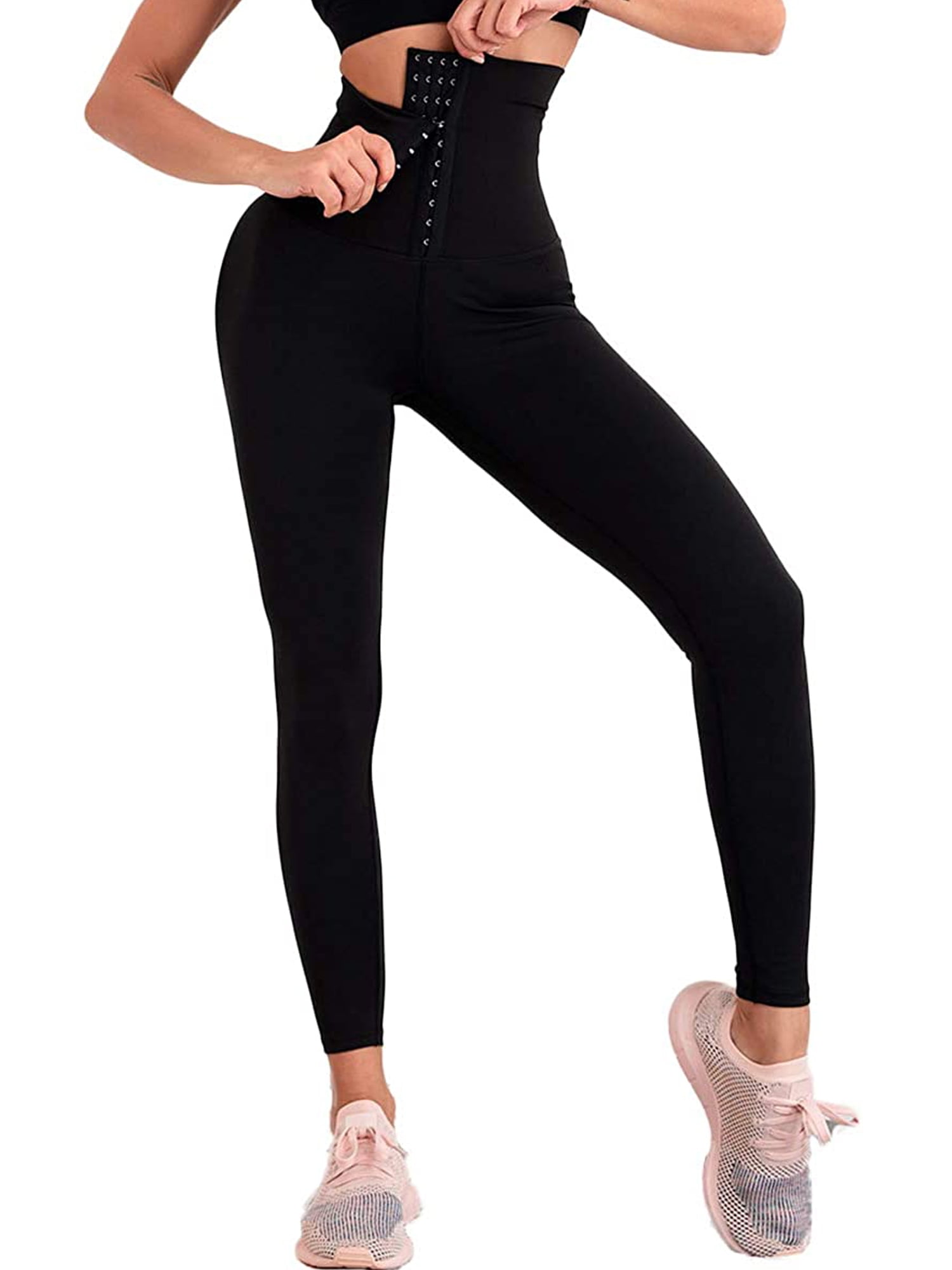 Cathalem Big Girls Yoga Pants with Pockets Yoga High Leggings Women's  Control Solid Tummy Pants Pants Tall Yoga Pants Cotton Pants Black Medium