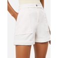 thumbnail image 1 of Women High Waist Denim Shorts, Casual Wide Leg Cargo Jean Shorts with Patch Pockets, 1 of 6