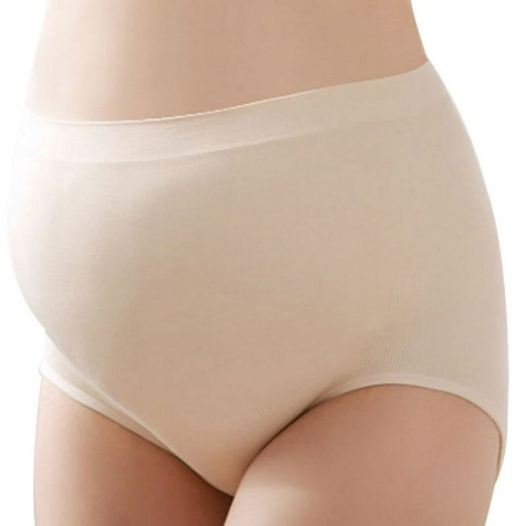 Women High Waist Maternity Underwear Over The Bump Pregnancy Panties,C  Section Recovery Postpartum Soft Stretchy Full Coverage Underwear,Seamless  Soft Maternity Brief Panties Stretchy Breathable,Nude 