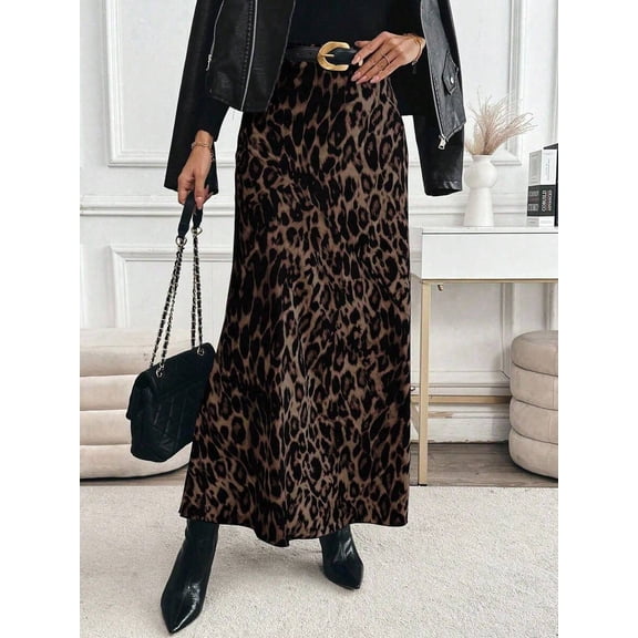Women High Waist Printed Maxi Skirt Flowy A Line Casual Daily Going Out Skirt