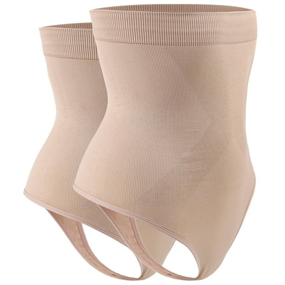 Women High Waist Seamless Body Shaper Briefs Firm Control Tummy Thong Shapewear Panties Girdle Waist Trainer Underwear