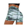 thumbnail image 1 of Women High Waist Shorts Printed Camouflage Hips Sports Pants Casual Pants for Biker Athletic Running Yoga Compression High Waist Tummy Control Shorts, 1 of 5
