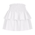 thumbnail image 1 of Women High Waist Skirts Ruffle Double Layered Skirts Trendy Pleated Dress Ruched Fairy Skirt, 1 of 5