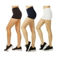 thumbnail image 1 of TheLovely Women High Waist Soft Cotton Stretch 12" Workout Running Yoga Tights Shorts, 1 of 4