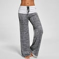 thumbnail image 1 of Women High Waist Wide Leg Fold Over Breathing Fabric Yoga Trousers sport yoga pant, 1 of 2