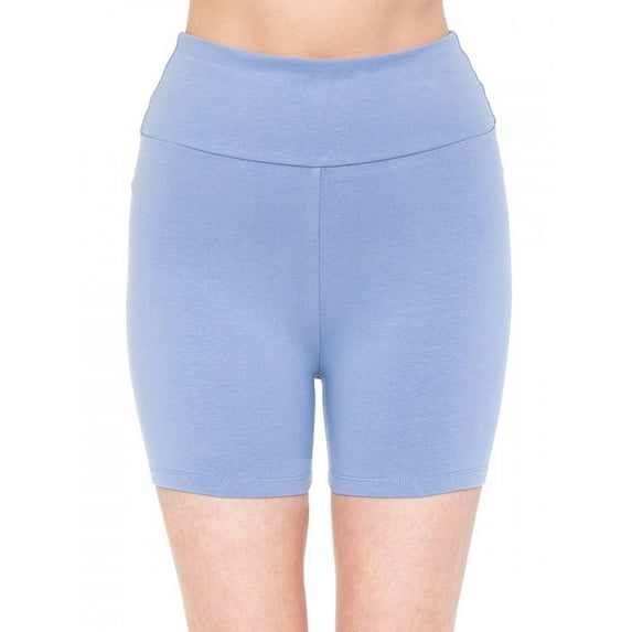 Women High Waist Workout Athletic Knit Yoga Bike Shorts Leggings