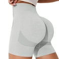 thumbnail image 1 of Women High Waist Workout Yoga Shorts Seamless Nylon Spandex Sports Fitness, 1 of 4
