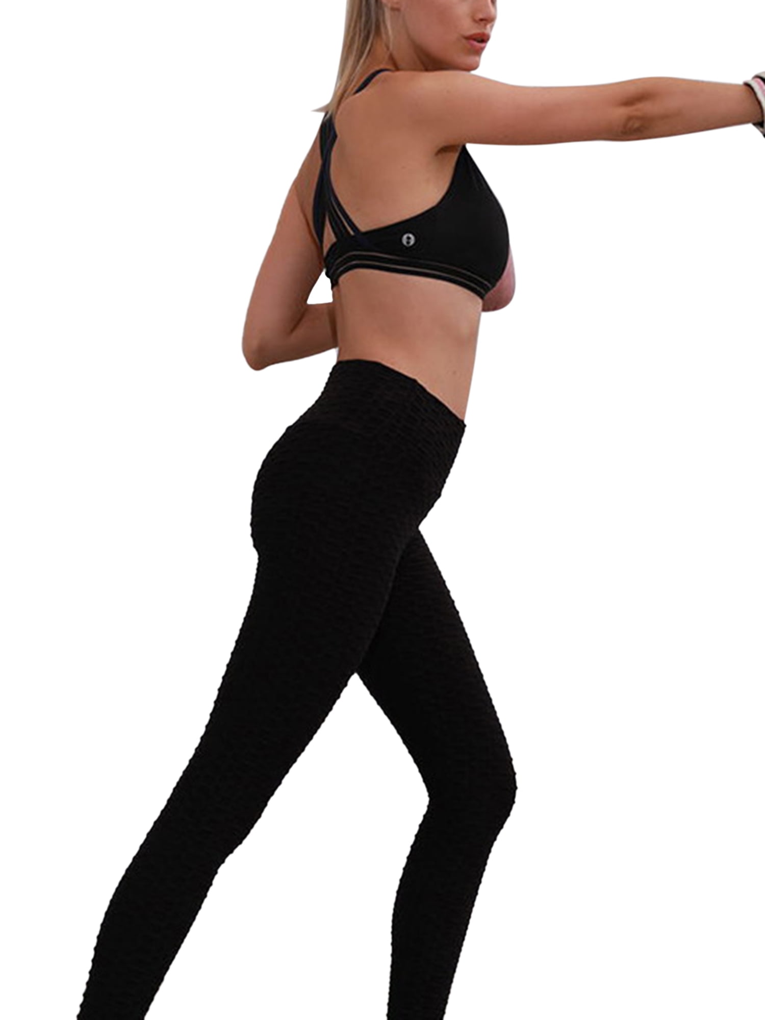 Women High Waist Yoga Pants Butt Lifting Anti Cellulite Leggings Tummy Control Slimming Booty Leggings Walmart