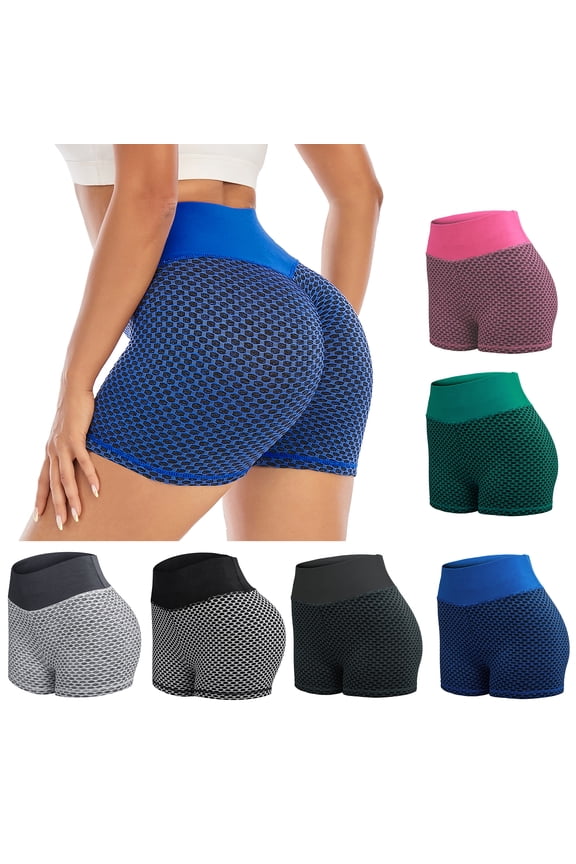 Women High Waist Yoga Short Premium Tummy Control Bike Shorts Running Athletic Spandex Leggings