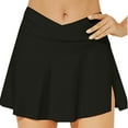 thumbnail image 1 of Women High Waisted Bikini Bottom Retro Ruched Swim Short Shirred Tankinis Brief Swimming Skirt Trunks, 1 of 2