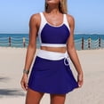 thumbnail image 1 of Women High Waisted Bikini Sets Color Block Swimsuits Two Piece Bathing Suit 2026 Navy M, 1 of 7