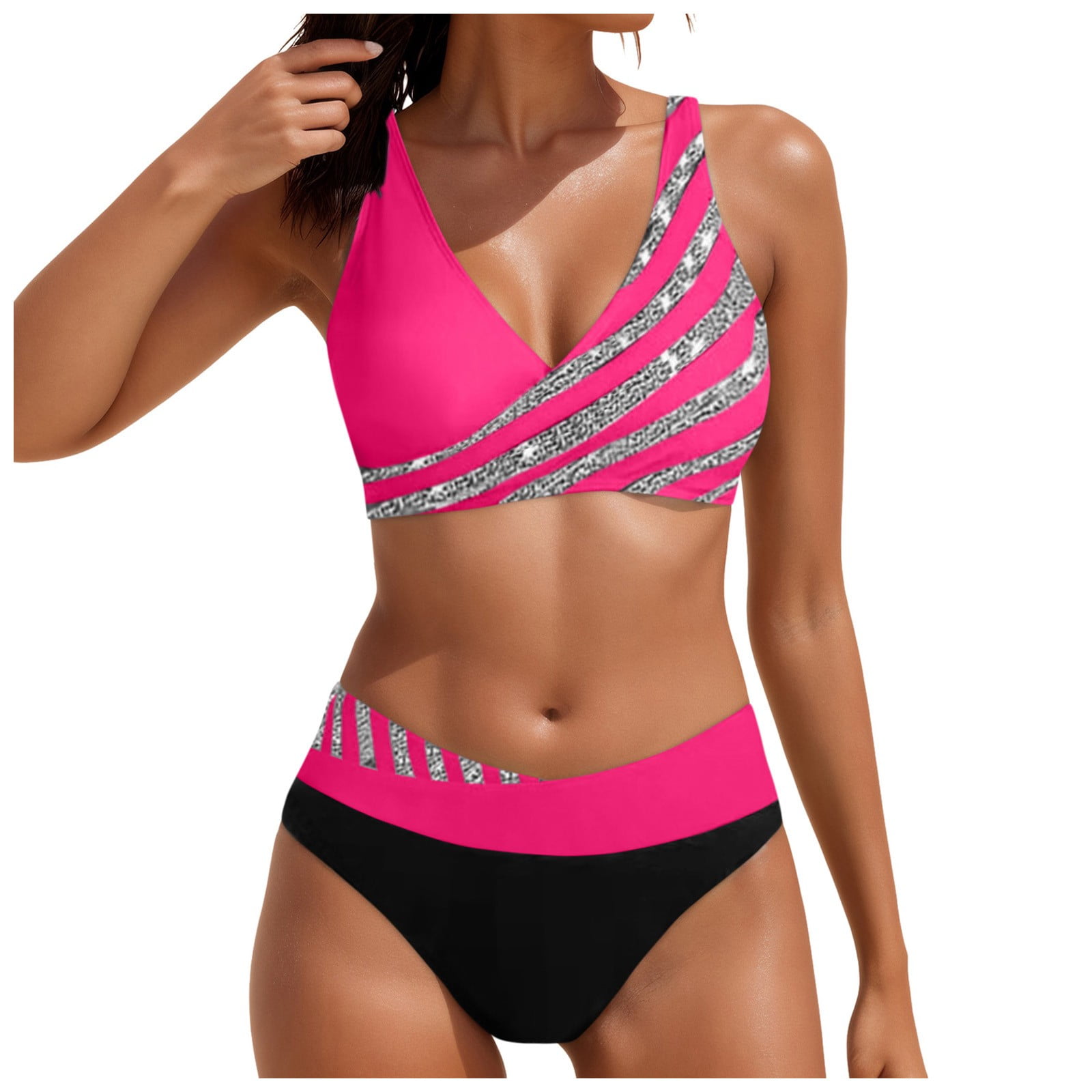 women-high-waisted-bikini-sets-tummy-control-swimsuits-two-piece-cheeky