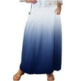 thumbnail image 1 of Women High Waisted Elastic Skirts Gradient Maxi Skirts A-Line Casual Skirt 2024 Trendy, 1 of 5