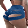 thumbnail image 1 of Women High Waisted Short Butt Lift Workout Sport Gym Solid Sweatpant Yoga Shorts, 1 of 2
