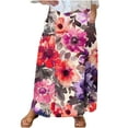 thumbnail image 1 of Women High Waisted Skirts Boho Floral Pencil Dress with Pockets Loose Vacation Outfit, 1 of 5